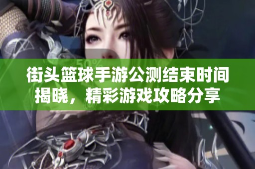 街头篮球手游公测结束时间揭晓，精彩游戏攻略分享