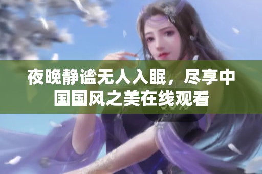 夜晚静谧无人入眠，尽享中国国风之美在线观看