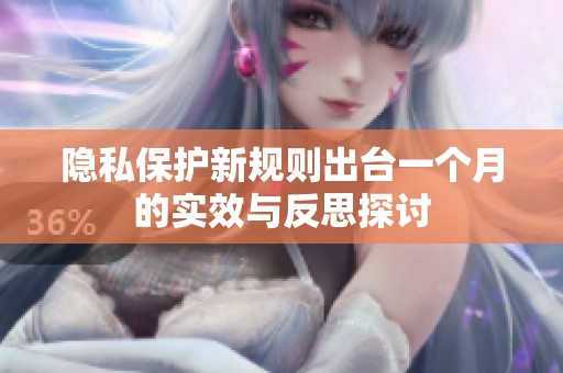 隐私保护新规则出台一个月的实效与反思探讨