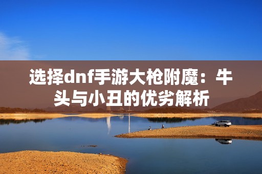 选择dnf手游大枪附魔：牛头与小丑的优劣解析