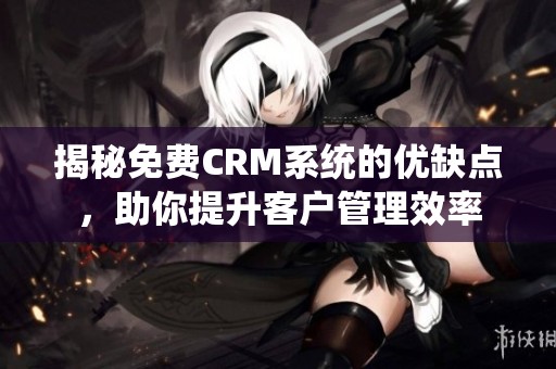 揭秘免费CRM系统的优缺点，助你提升客户管理效率