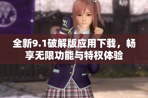 全新9.1破解版应用下载，畅享无限功能与特权体验