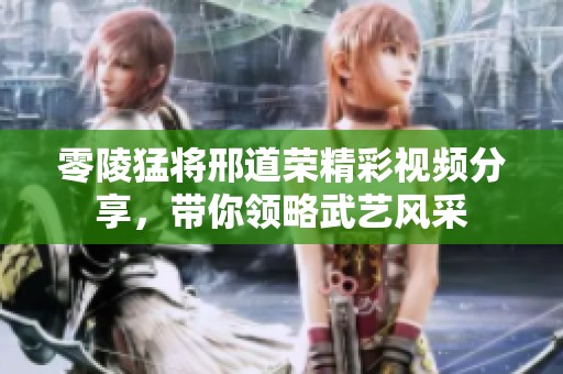 零陵猛将邢道荣精彩视频分享，带你领略武艺风采
