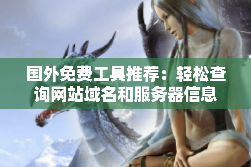 国外免费工具推荐：轻松查询网站域名和服务器信息