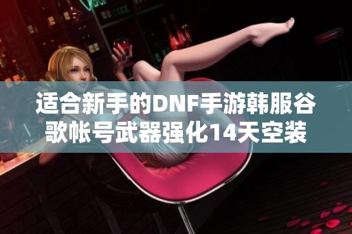适合新手的DNF手游韩服谷歌帐号武器强化14天空装备解析