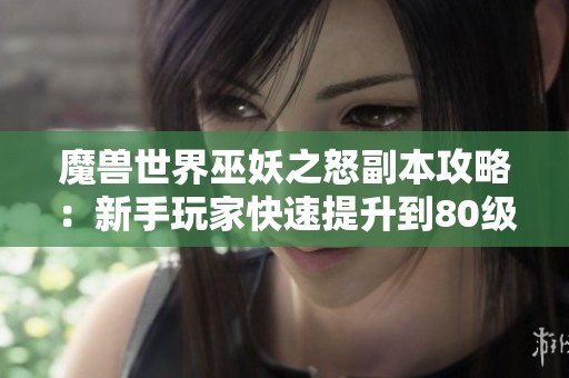 魔兽世界巫妖之怒副本攻略：新手玩家快速提升到80级的最佳路径