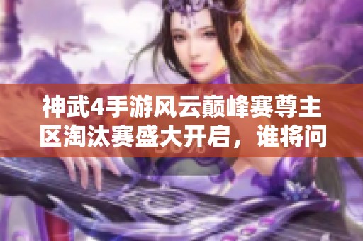 神武4手游风云巅峰赛尊主区淘汰赛盛大开启，谁将问鼎冠军