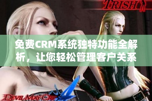 免费CRM系统独特功能全解析，让您轻松管理客户关系
