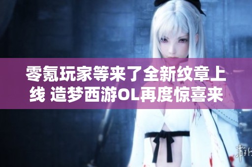 零氪玩家等来了全新纹章上线 造梦西游OL再度惊喜来袭