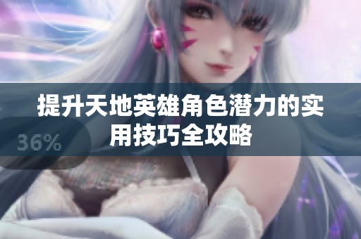 提升天地英雄角色潜力的实用技巧全攻略