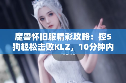魔兽怀旧服精彩攻略：控5狗轻松击败KLZ，10分钟内掌控四大BOSS