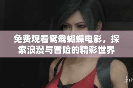 免费观看鸳鸯蝴蝶电影，探索浪漫与冒险的精彩世界