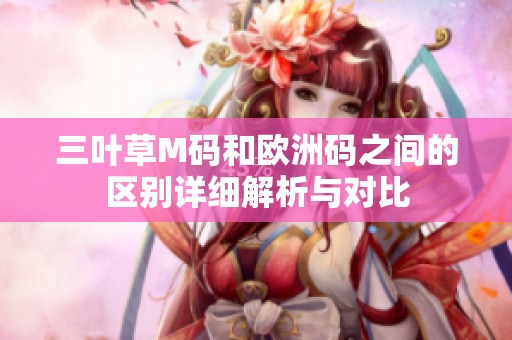 三叶草M码和欧洲码之间的区别详细解析与对比