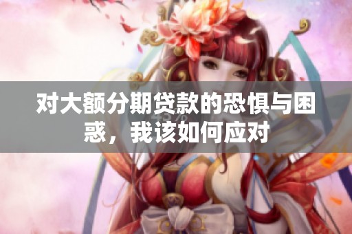 对大额分期贷款的恐惧与困惑，我该如何应对
