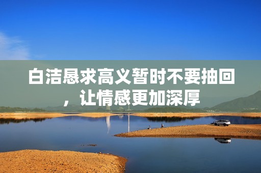白洁恳求高义暂时不要抽回，让情感更加深厚