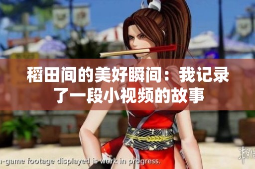稻田间的美好瞬间：我记录了一段小视频的故事