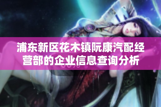 浦东新区花木镇阮康汽配经营部的企业信息查询分析