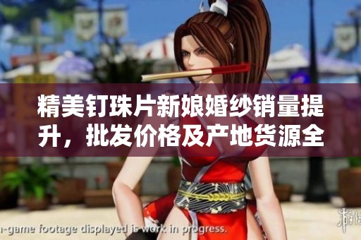 精美钉珠片新娘婚纱销量提升，批发价格及产地货源全面解析