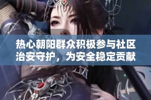 热心朝阳群众积极参与社区治安守护，为安全稳定贡献力量