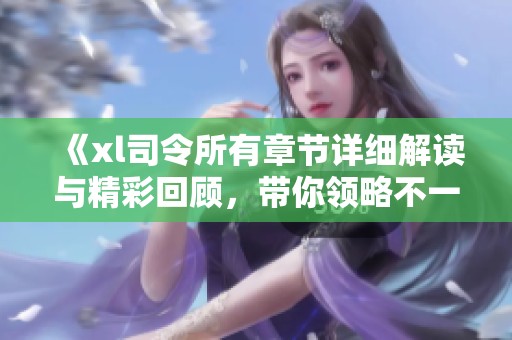 《xl司令所有章节详细解读与精彩回顾，带你领略不一样的故事魅力》