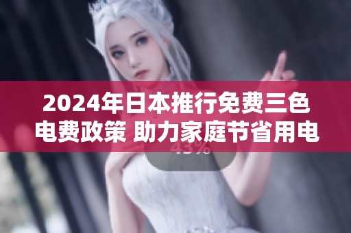2024年日本推行免费三色电费政策 助力家庭节省用电开支