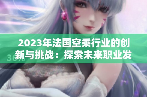 2023年法国空乘行业的创新与挑战：探索未来职业发展的新机遇