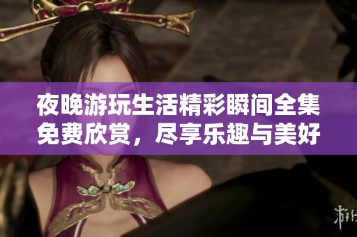 夜晚游玩生活精彩瞬间全集免费欣赏，尽享乐趣与美好回忆