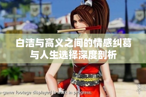 白洁与高义之间的情感纠葛与人生选择深度剖析