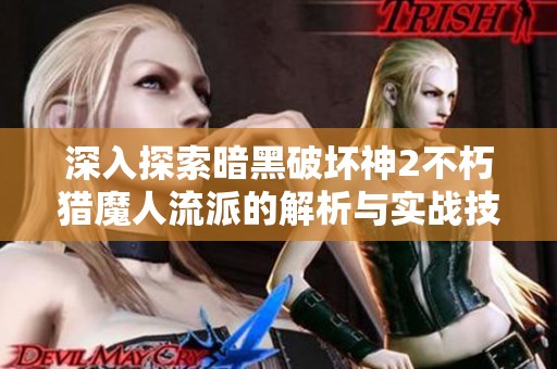 深入探索暗黑破坏神2不朽猎魔人流派的解析与实战技巧指南