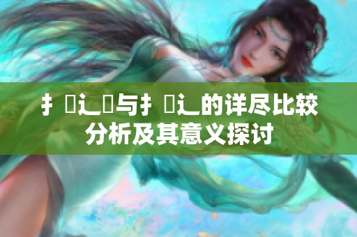 扌喿辶畑与扌喿辶的详尽比较分析及其意义探讨