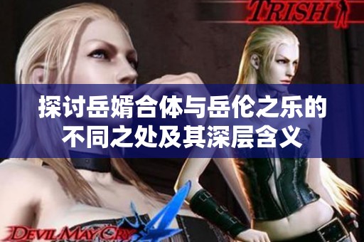 探讨岳婿合体与岳伦之乐的不同之处及其深层含义