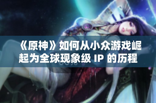 《原神》如何从小众游戏崛起为全球现象级 IP 的历程分析