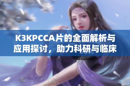 K3KPCCA片的全面解析与应用探讨，助力科研与临床实践的进展