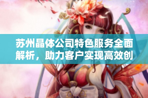 苏州晶体公司特色服务全面解析，助力客户实现高效创新与价值提升