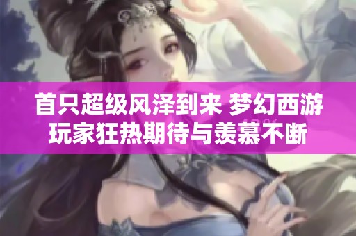首只超级风泽到来 梦幻西游玩家狂热期待与羡慕不断