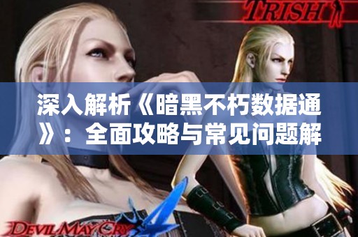 深入解析《暗黑不朽数据通》：全面攻略与常见问题解答指南