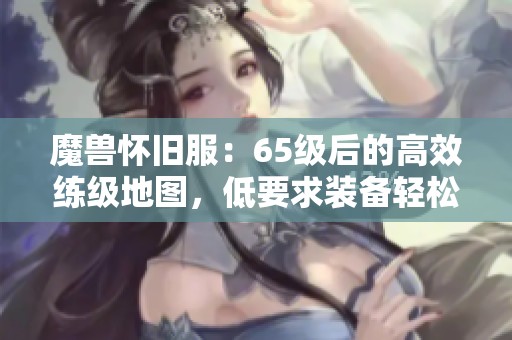 魔兽怀旧服：65级后的高效练级地图，低要求装备轻松打怪升级