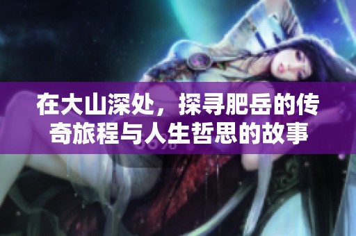 在大山深处，探寻肥岳的传奇旅程与人生哲思的故事
