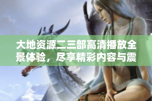 大地资源二三部高清播放全景体验，尽享精彩内容与震撼画面