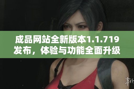 成品网站全新版本1.1.719发布，体验与功能全面升级！