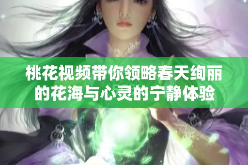 桃花视频带你领略春天绚丽的花海与心灵的宁静体验