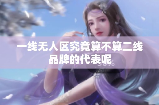 一线无人区究竟算不算二线品牌的代表呢