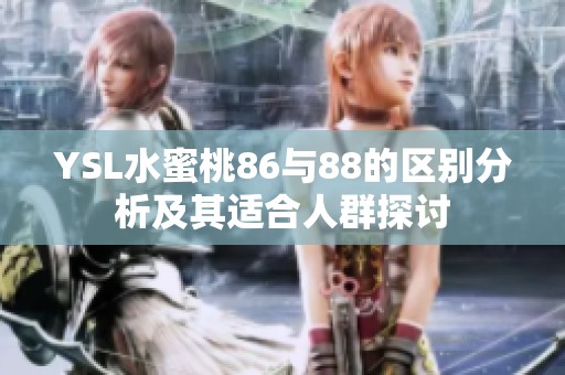 YSL水蜜桃86与88的区别分析及其适合人群探讨