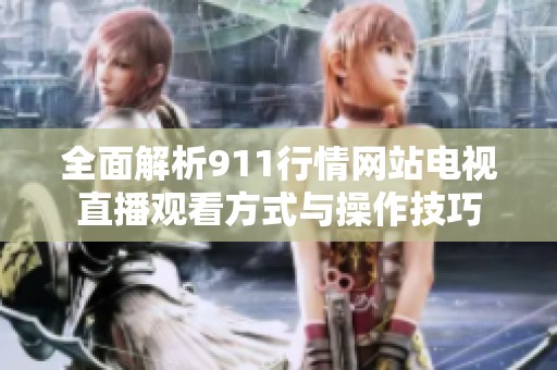 全面解析911行情网站电视直播观看方式与操作技巧