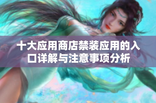 十大应用商店禁装应用的入口详解与注意事项分析