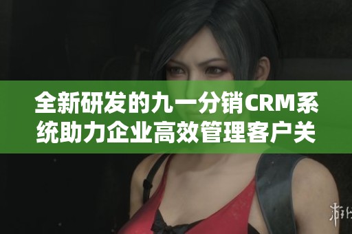 全新研发的九一分销CRM系统助力企业高效管理客户关系