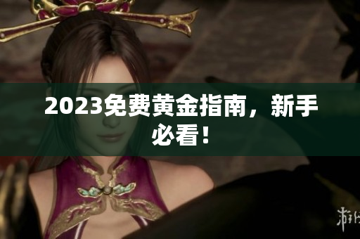 2023免费黄金指南，新手必看！
