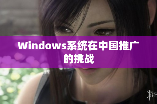 Windows系统在中国推广的挑战