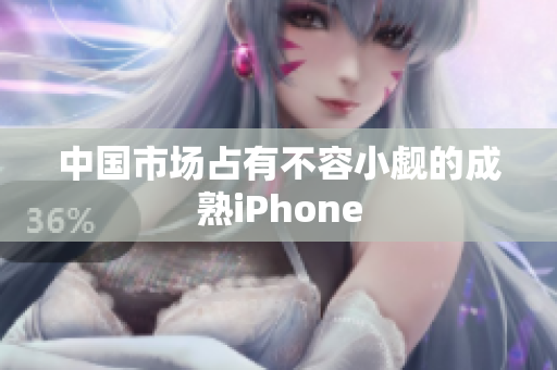 中国市场占有不容小觑的成熟iPhone