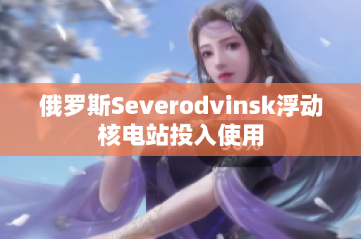 俄罗斯Severodvinsk浮动核电站投入使用